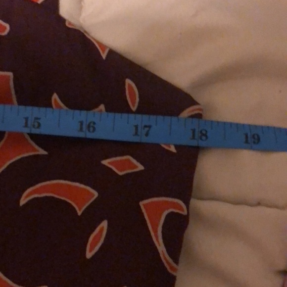 Vintage Merona Dress. Burnt Orange and Purple. Size 12. - Picture 5 of 10